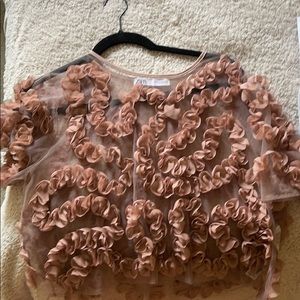 Zara sheer top